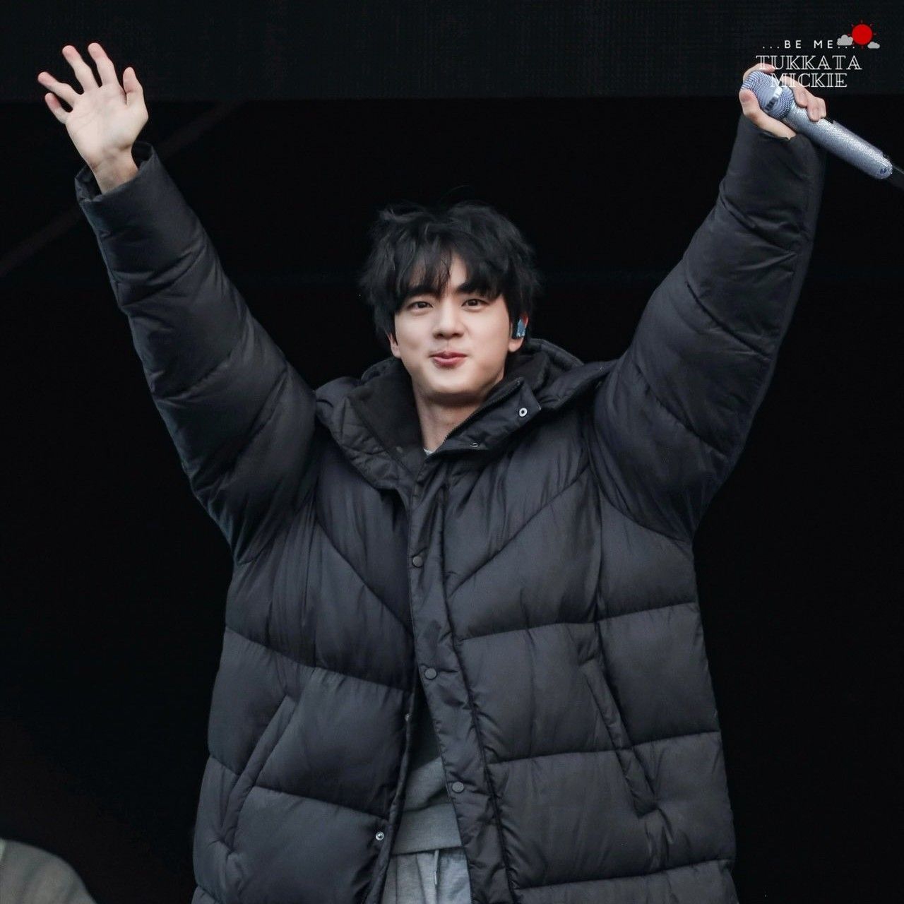 Recent activity shot of Jin (BTS)