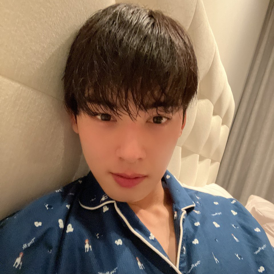 Recent activity shot of Eunwoo (ASTRO)