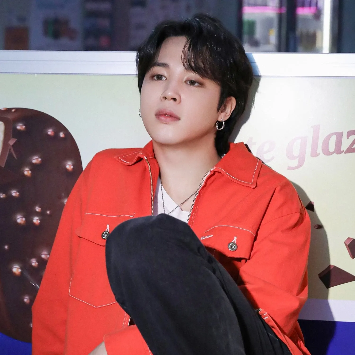 Recent activity shot of Jimin (BTS)