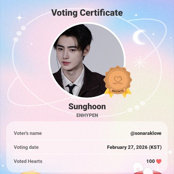 Potret di balik layar Sunghoon (ENHYPEN)