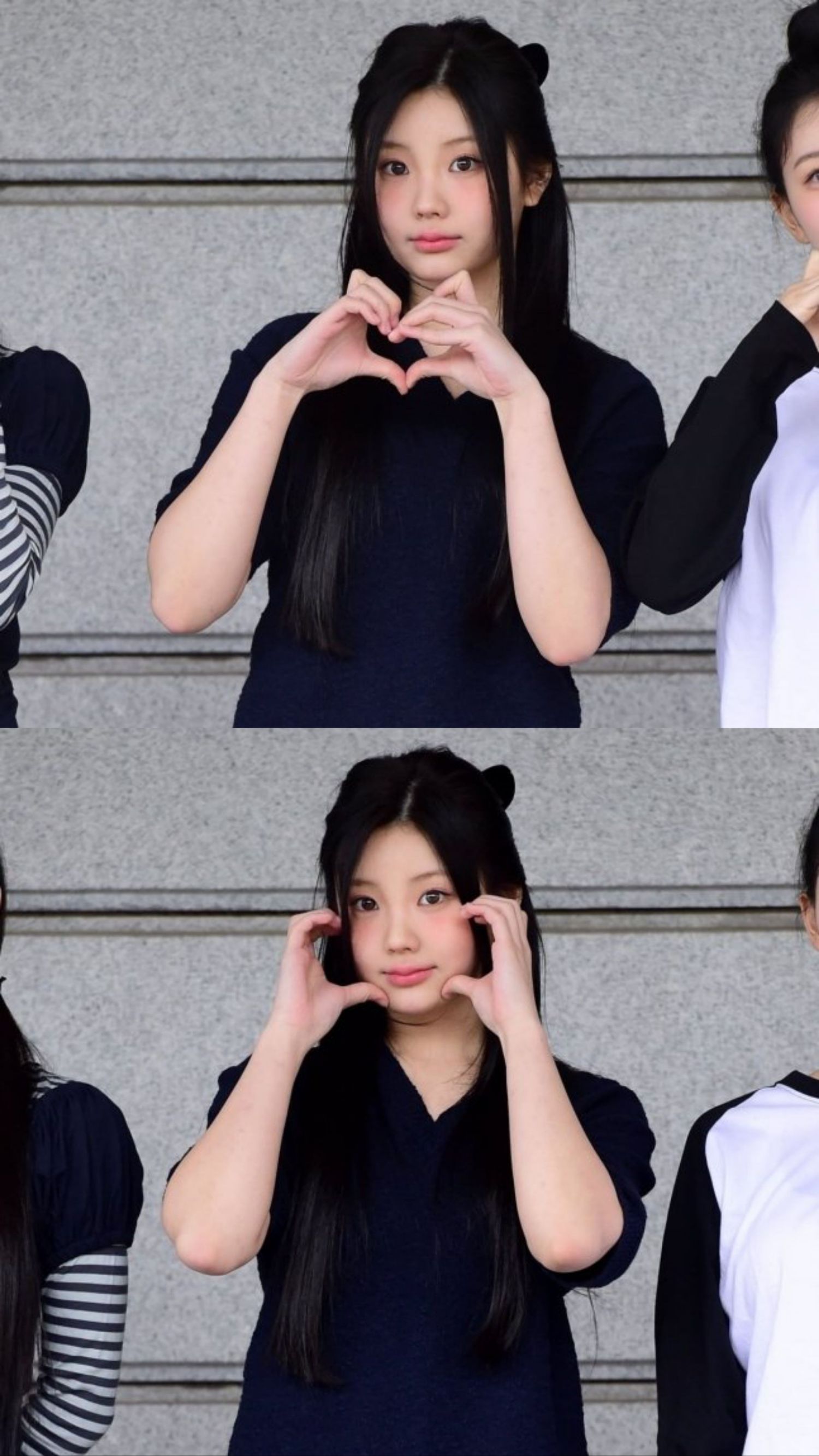 A heartfelt wallpaper shared by Wonhee (ILLIT)'s fans