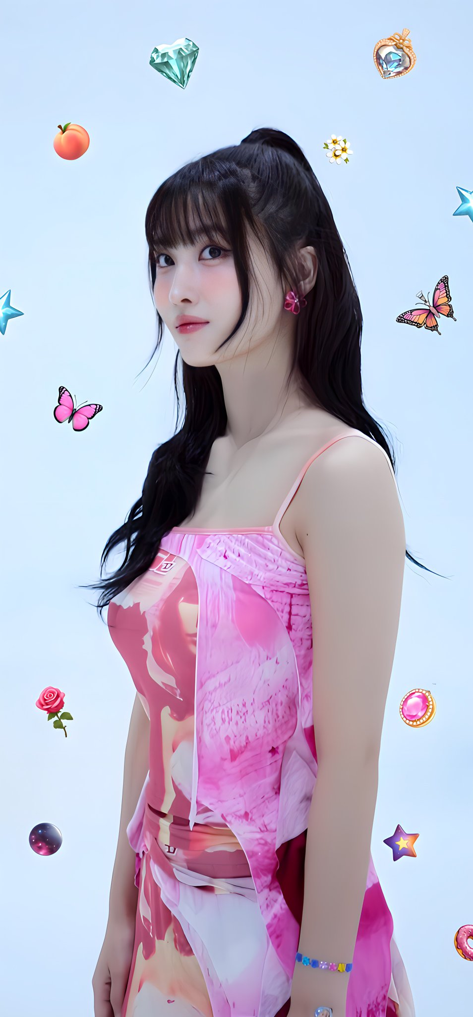 A heartfelt wallpaper shared by Momo (TWICE)'s fans