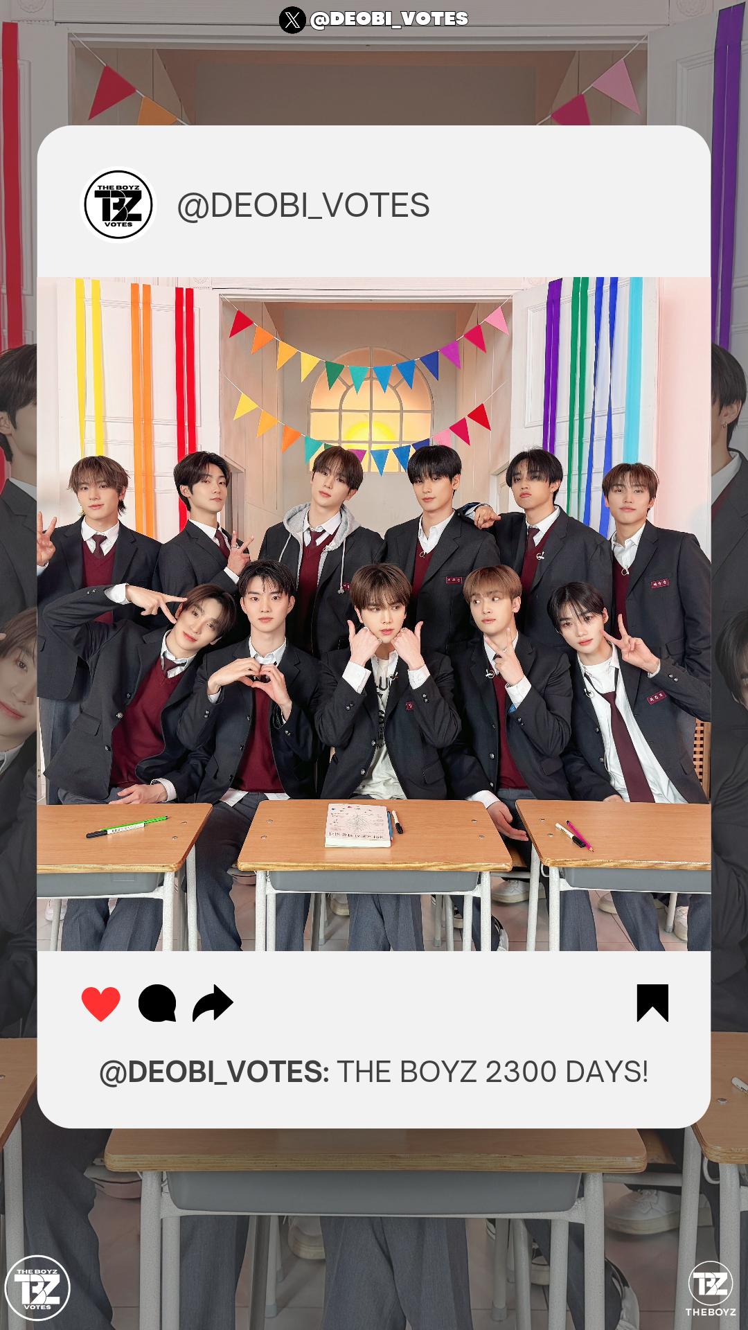 Today's most popular wallpaper in the THE BOYZ community
