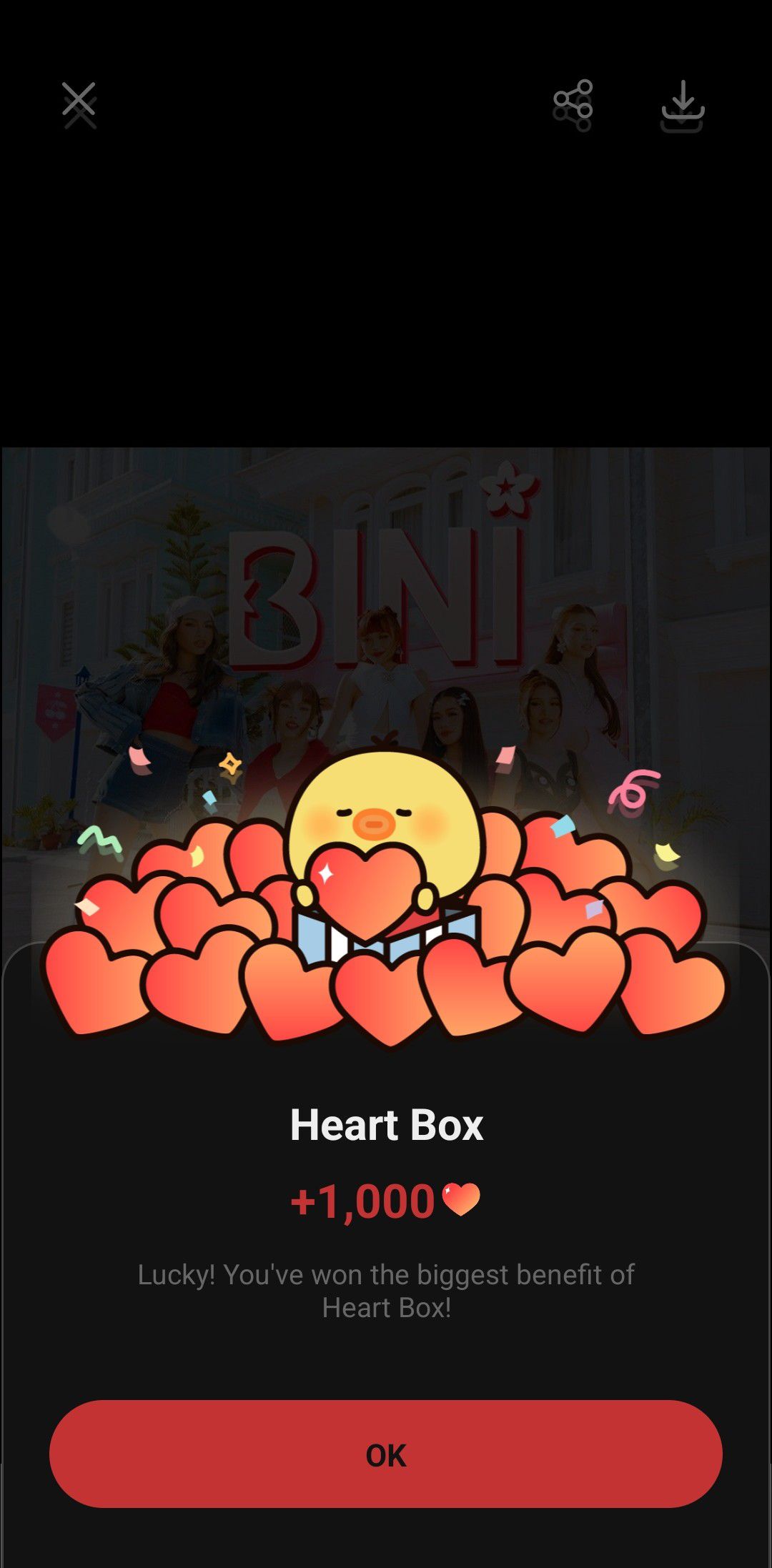 A heartfelt wallpaper shared by BINI's fans