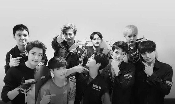 Recent activity shot of EXO