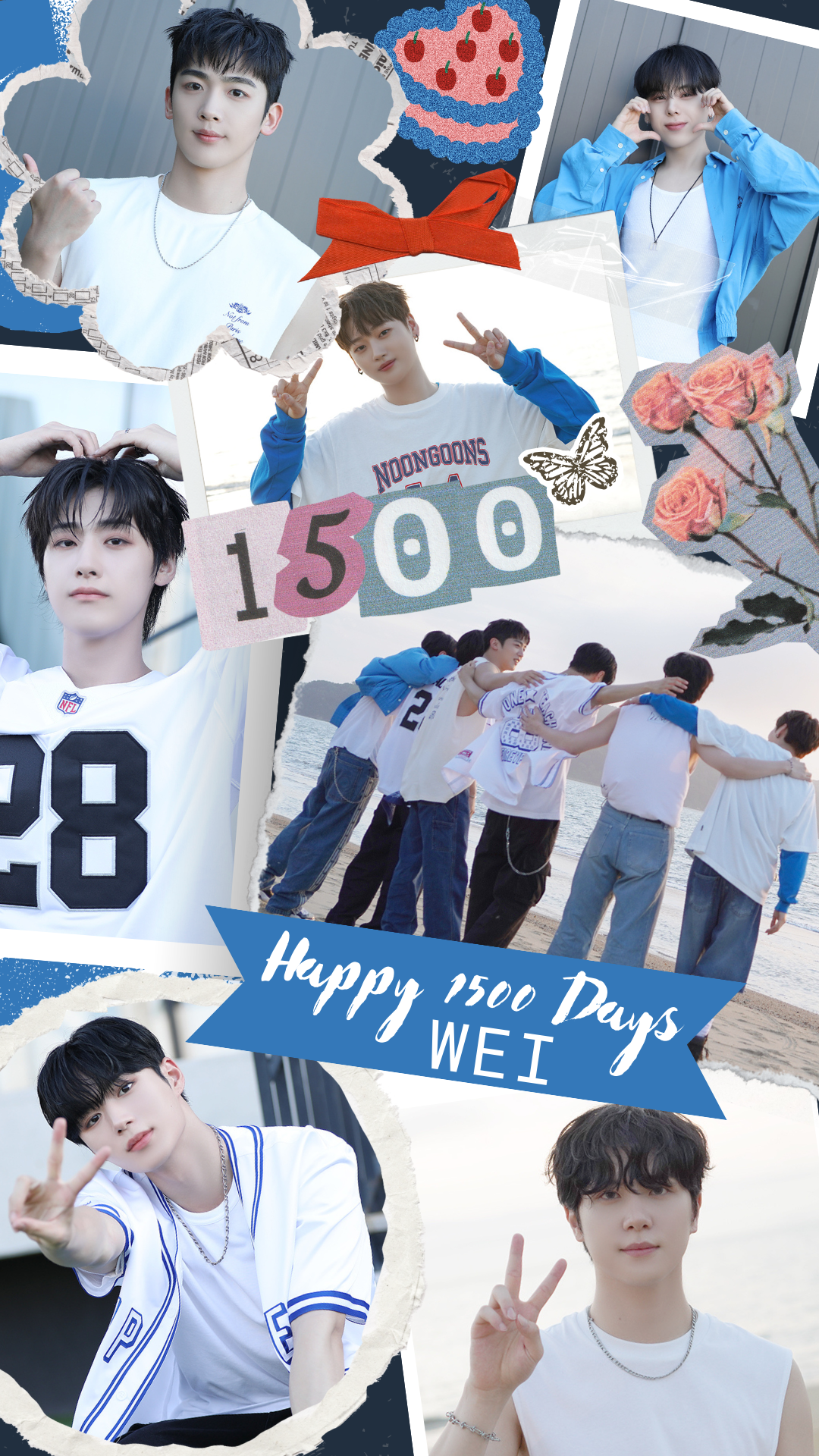 A heartfelt wallpaper shared by WEi's fans