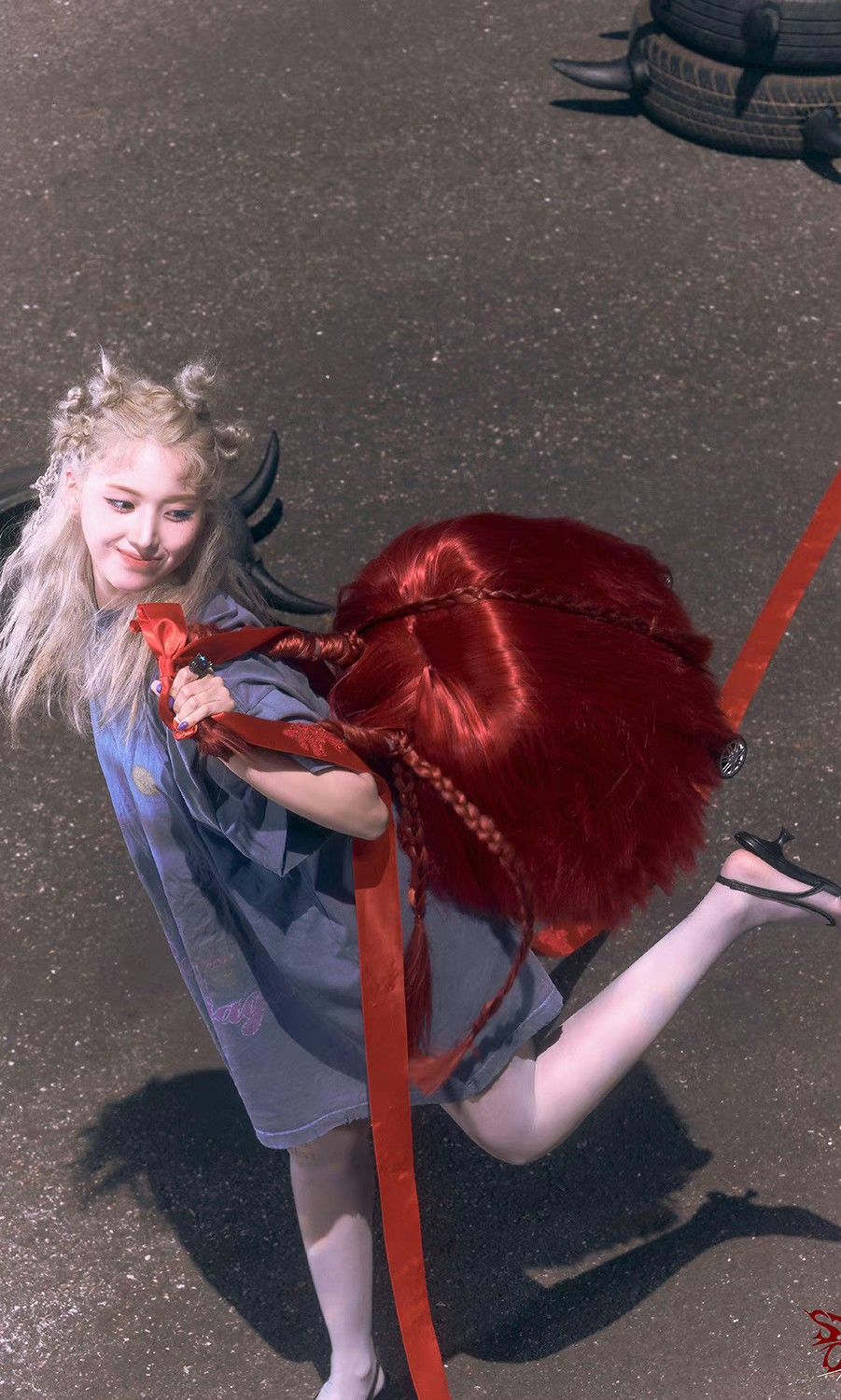 Fan-made special wallpaper for Jiwoo (NMIXX)