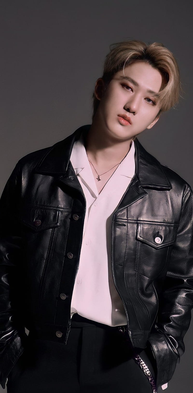 A heartfelt wallpaper shared by Changbin (Stray Kids)'s fans