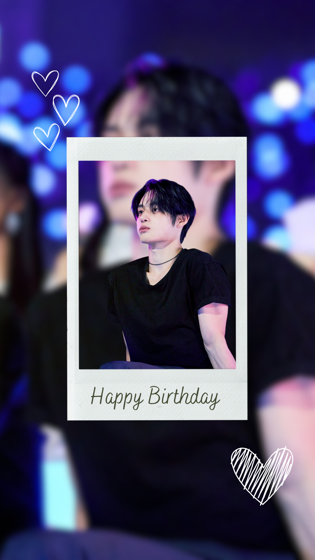 A heartfelt wallpaper shared by Kim Jiwoong (ZEROBASEONE)'s fans