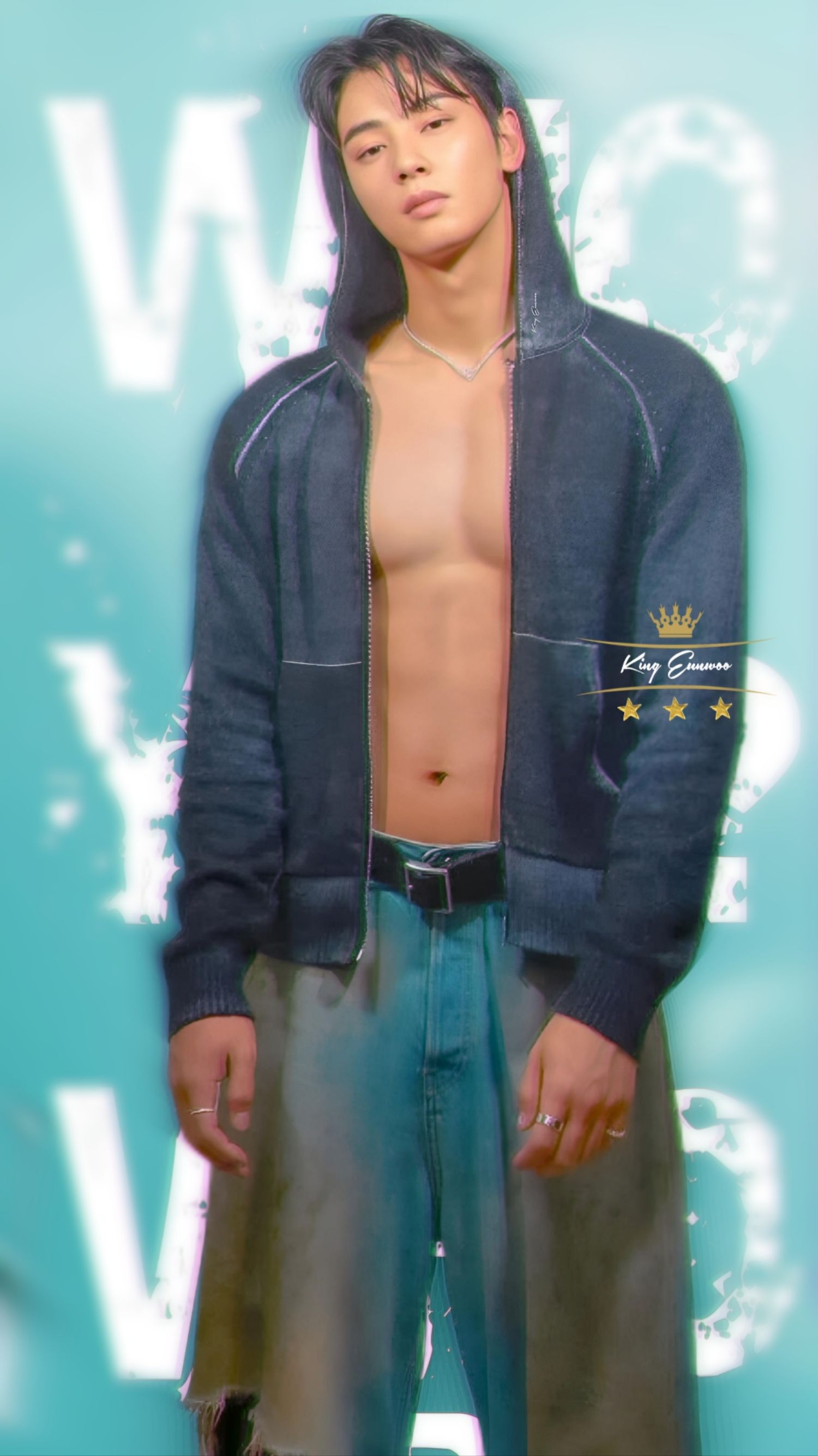 A heartfelt wallpaper shared by Eunwoo (ASTRO)'s fans