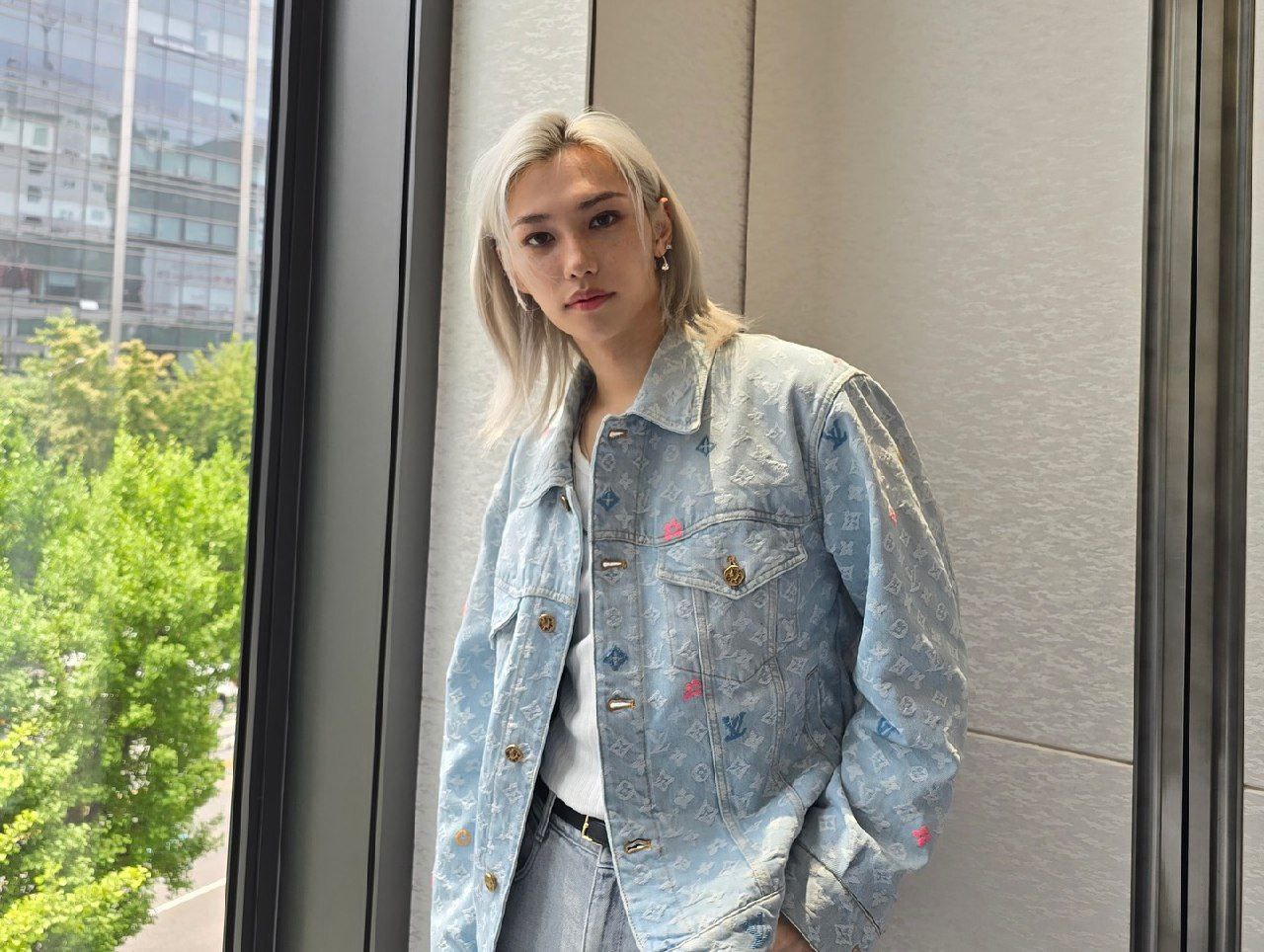 A moment captured by Felix (Stray Kids)'s fan