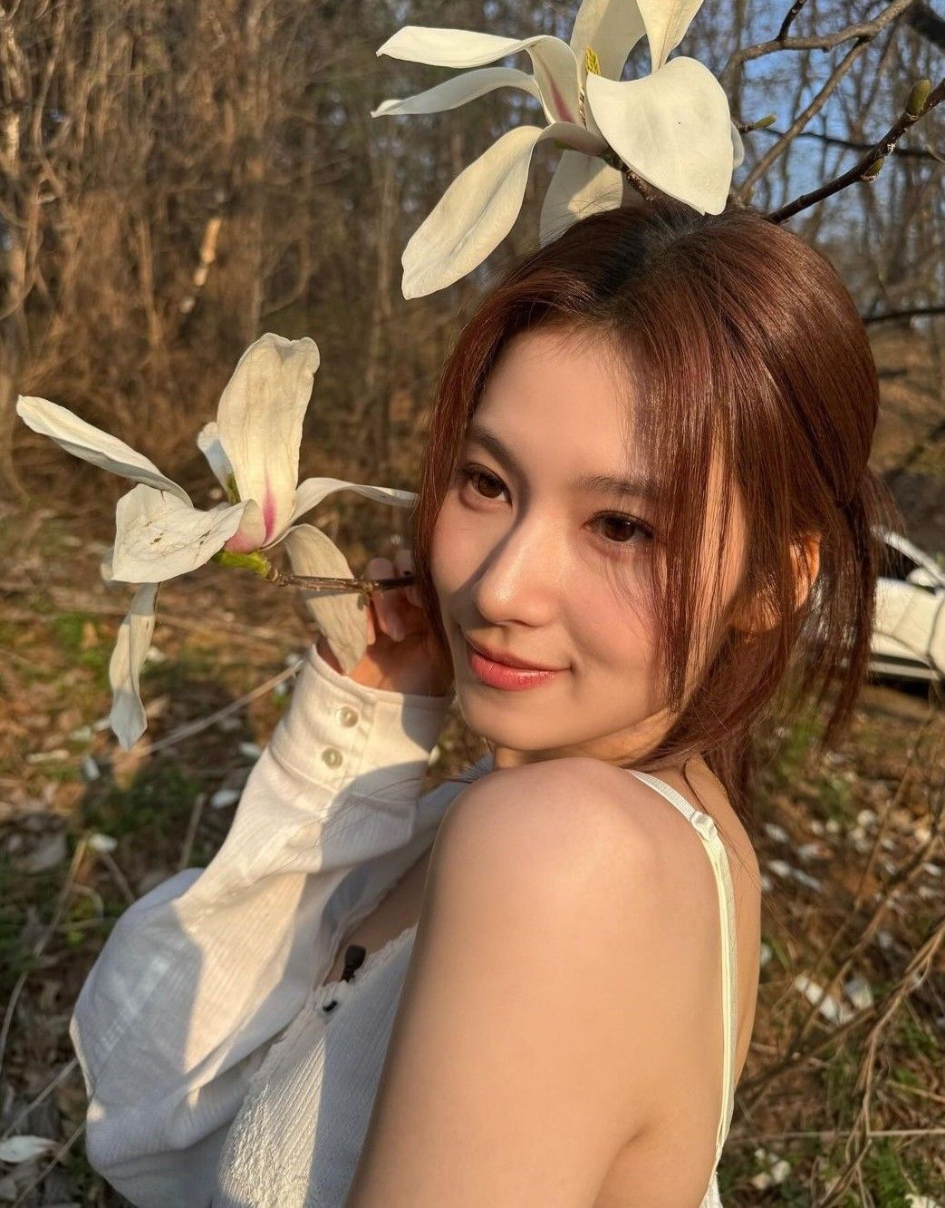 A moment captured by Sana (TWICE)'s fan