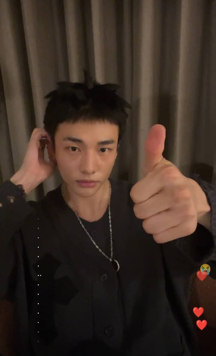 Recent activity shot of Hyunjin (Stray Kids)
