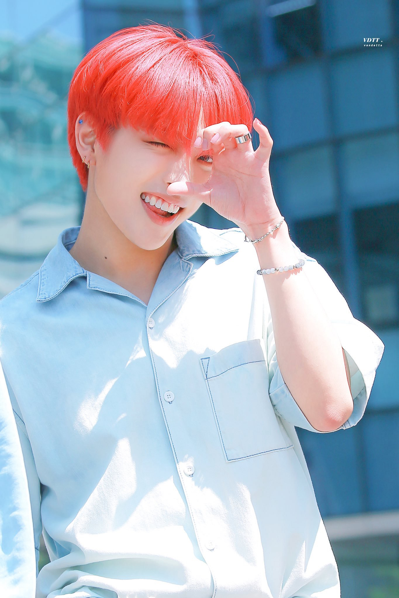 A moment captured by Hongjoong (ATEEZ)'s fan