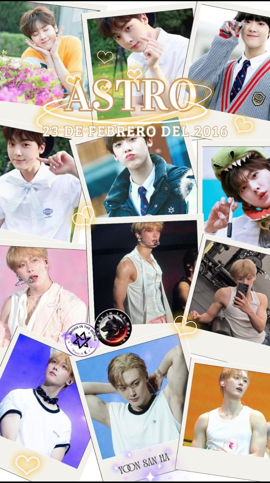 A heartfelt wallpaper shared by ASTRO's fans
