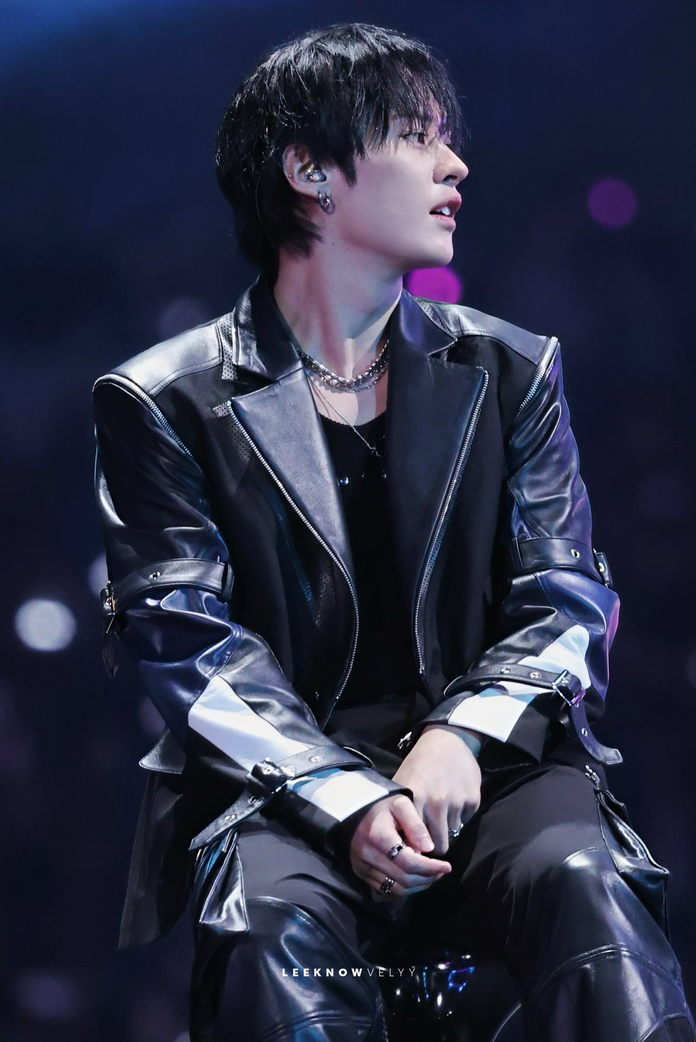 Recent activity shot of Lee Know (Stray Kids)