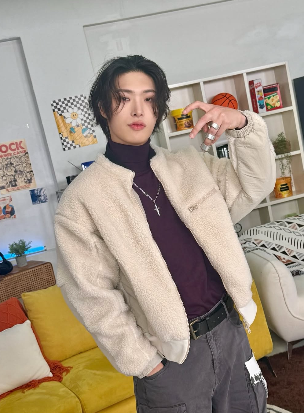 A moment captured by Mingi (ATEEZ)'s fan