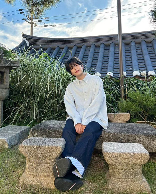 Recent activity shot of Seungmin (Stray Kids)