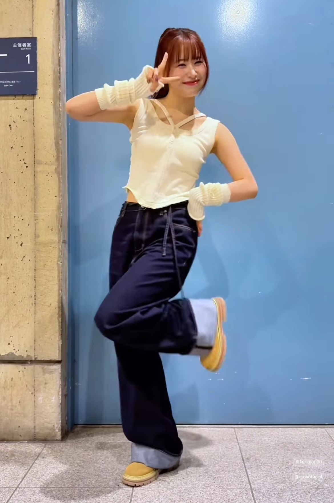 Recent activity shot of Kasahara Momona (ME:I)