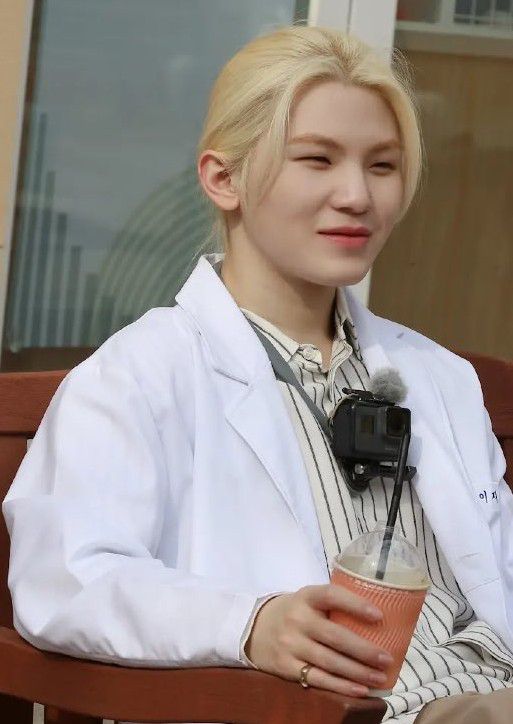 Recent activity shot of Woozi (SEVENTEEN)