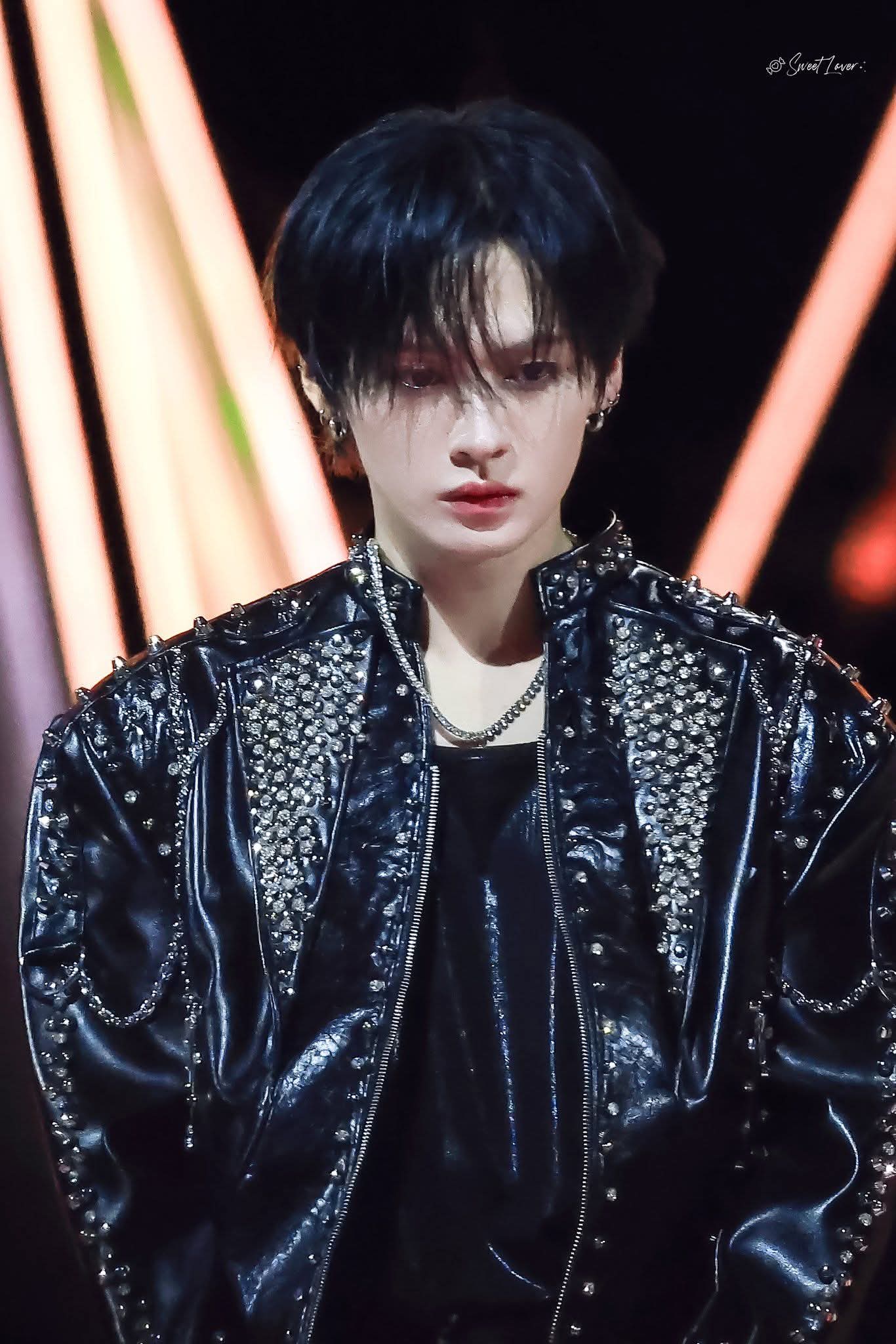 A moment captured by Stray Kids's fan