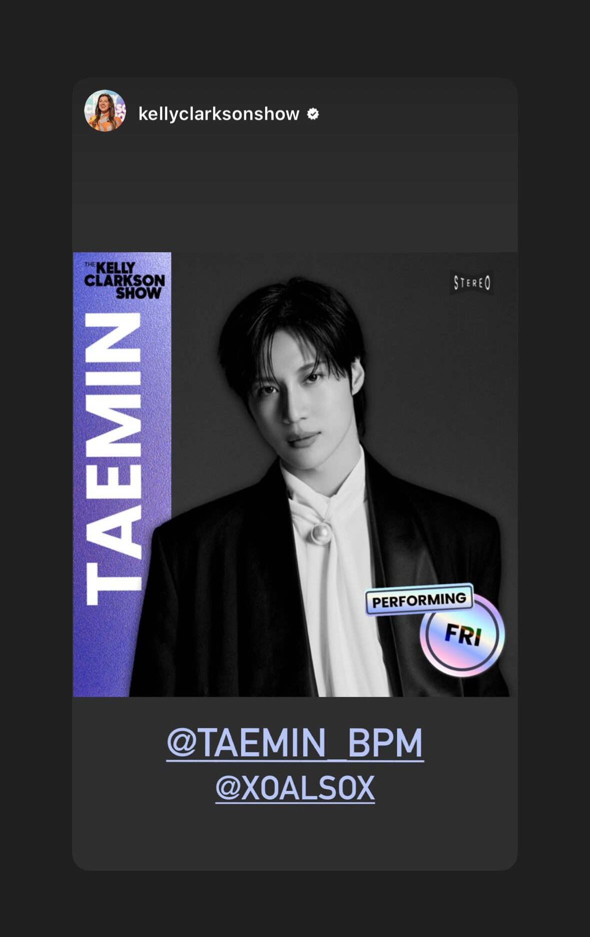 A moment captured by Taemin (SHINee)'s fan