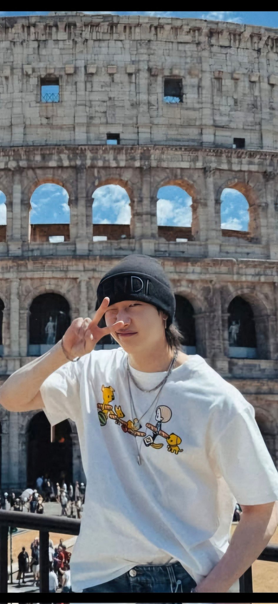 Momen yang diabadikan oleh penggemar Bang Chan (Stray Kids)