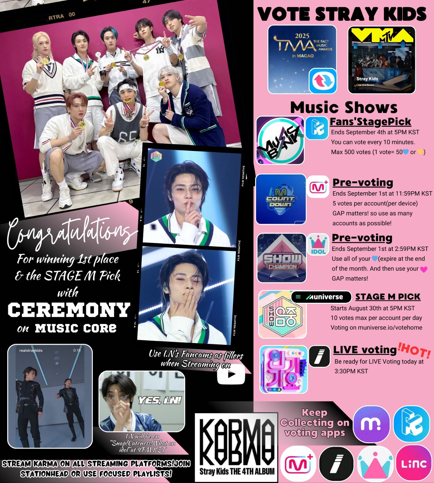 Recent activity shot of I.N (Stray Kids)