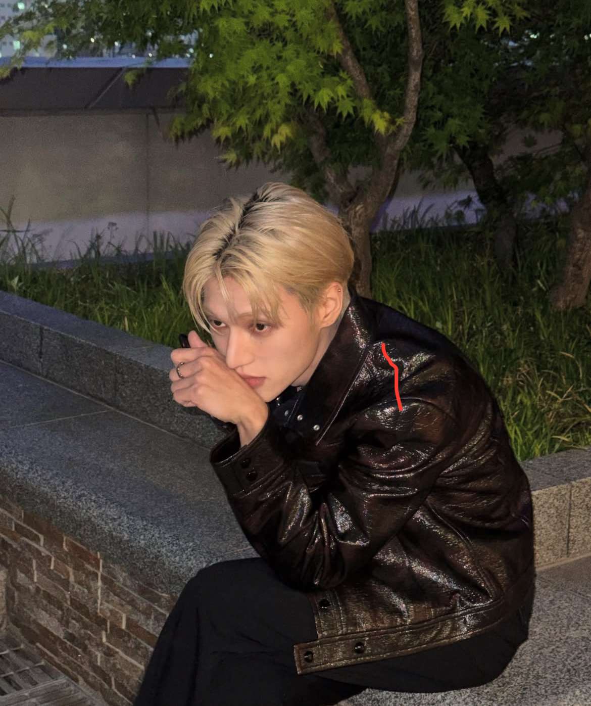 Recent activity shot of Wooyoung (ATEEZ)