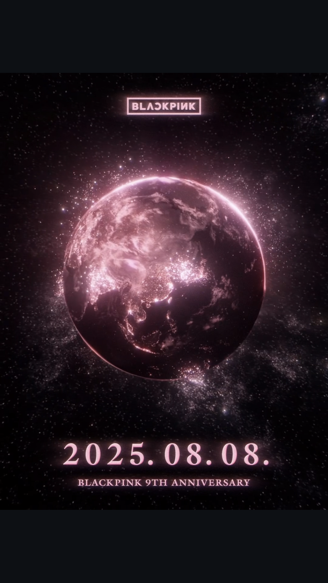 A heartfelt wallpaper shared by BLACKPINK's fans