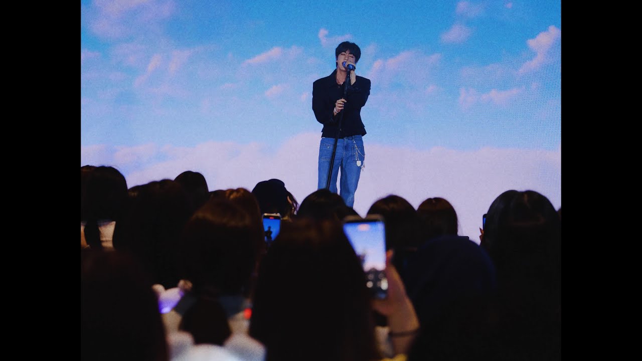 Recent activity shot of Jin (BTS)