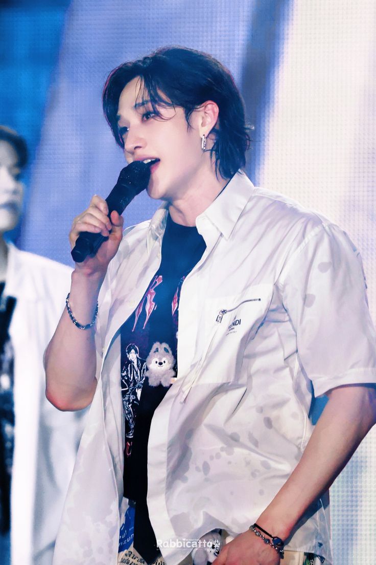 Recent activity shot of Bang Chan (Stray Kids)