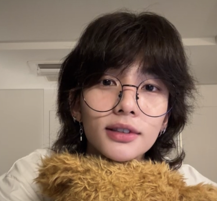 A moment captured by Hyunjin (Stray Kids)'s fan