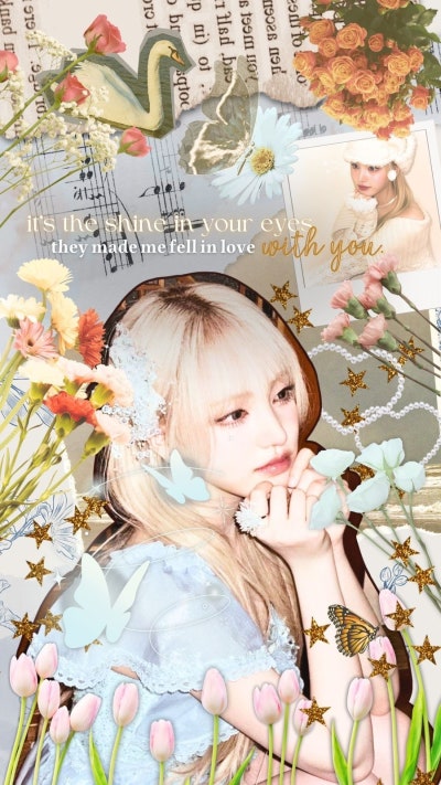 A heartfelt wallpaper shared by IVE's fans