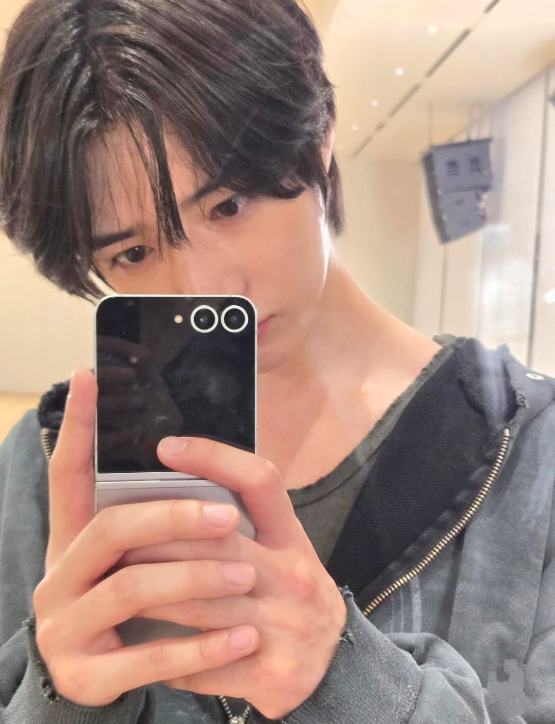 A moment captured by Beomgyu (TOMORROW X TOGETHER)'s fan
