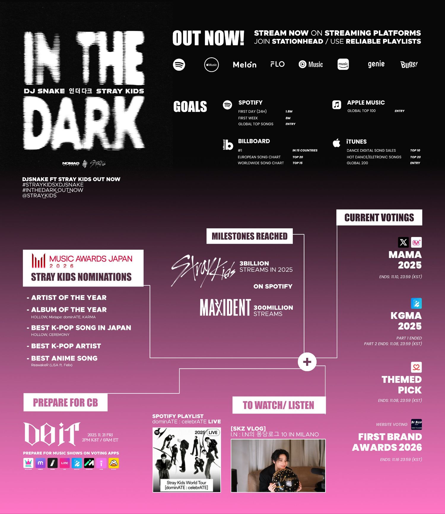 A moment captured by Stray Kids's fan