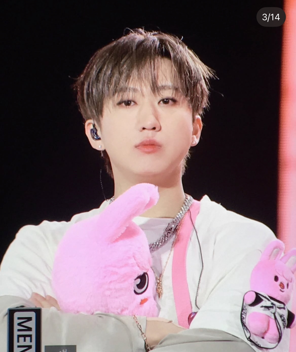A moment captured by Changbin (Stray Kids)'s fan