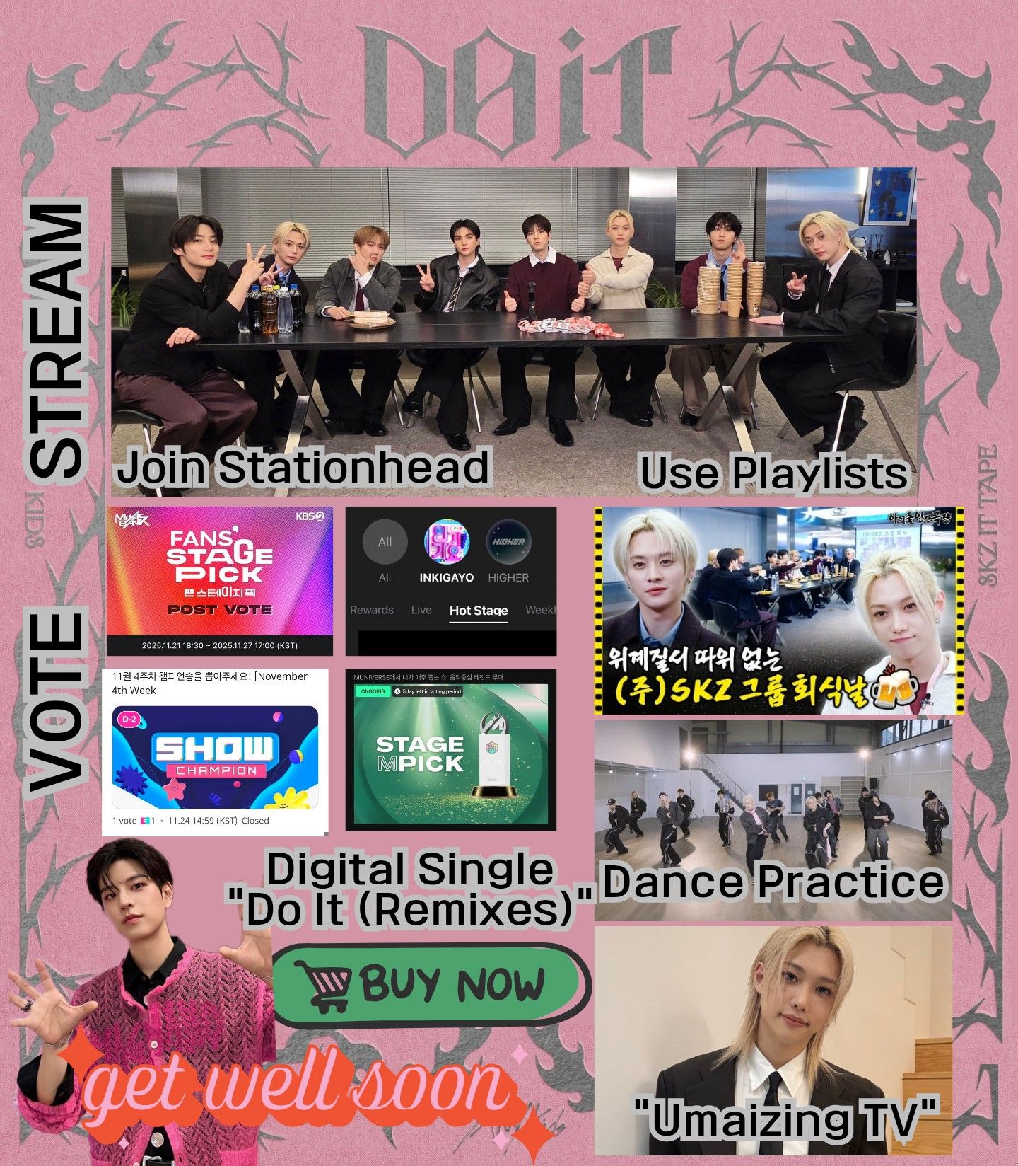 Recent activity shot of Stray Kids