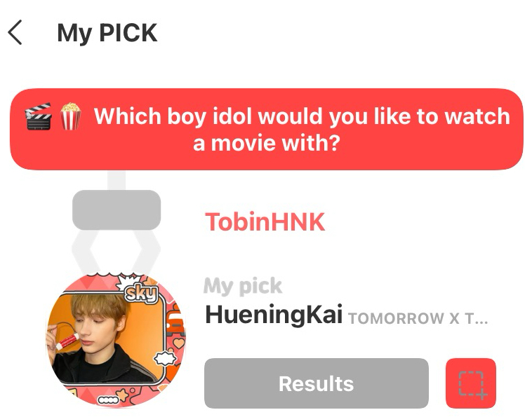 A moment captured by HueningKai (TOMORROW X TOGETHER)'s fan
