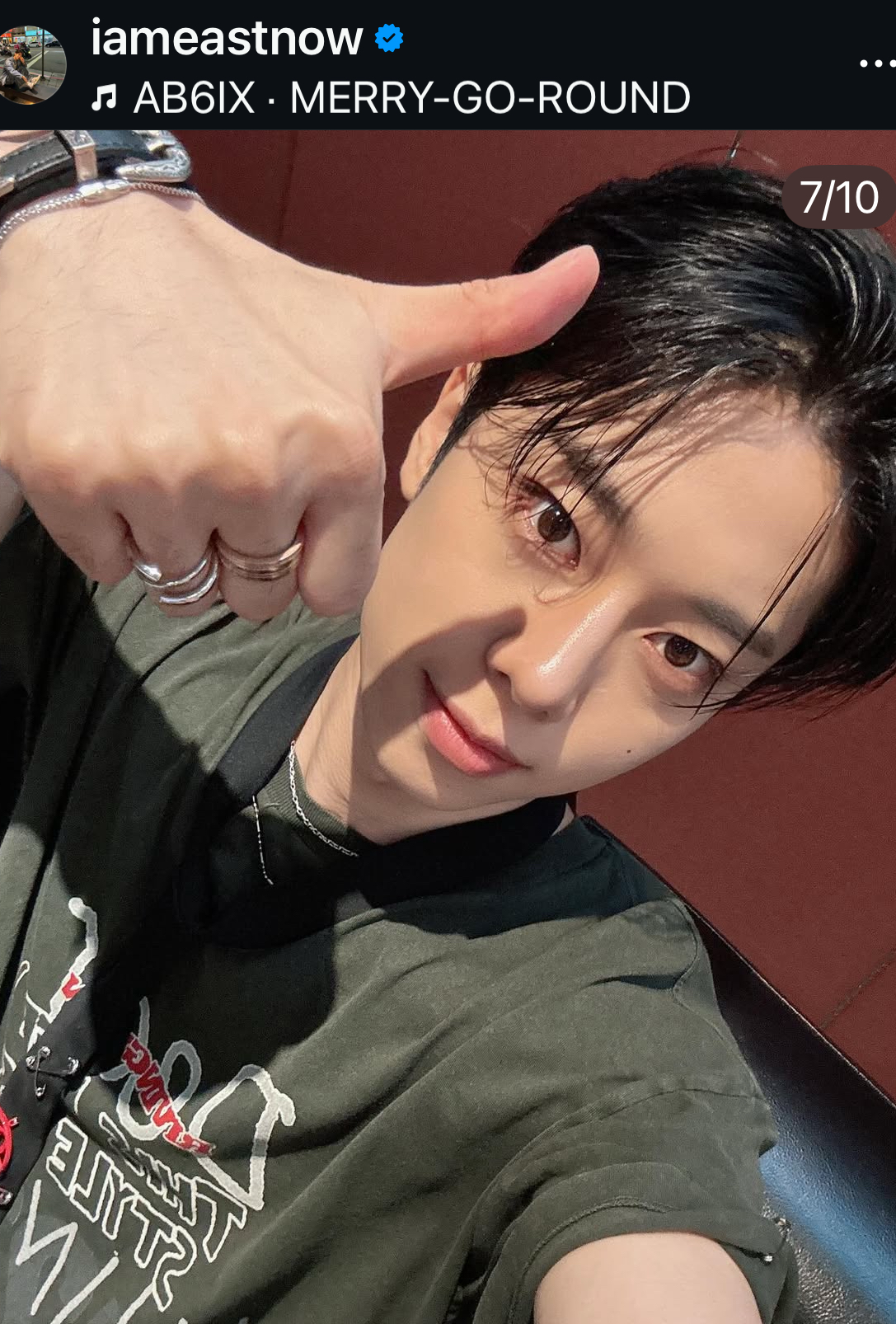 A moment captured by Kim Donghyun (AB6IX)'s fan