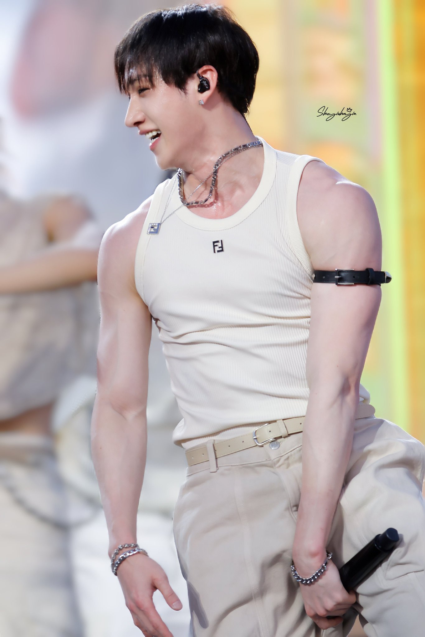 A moment captured by Bang Chan (Stray Kids)'s fan