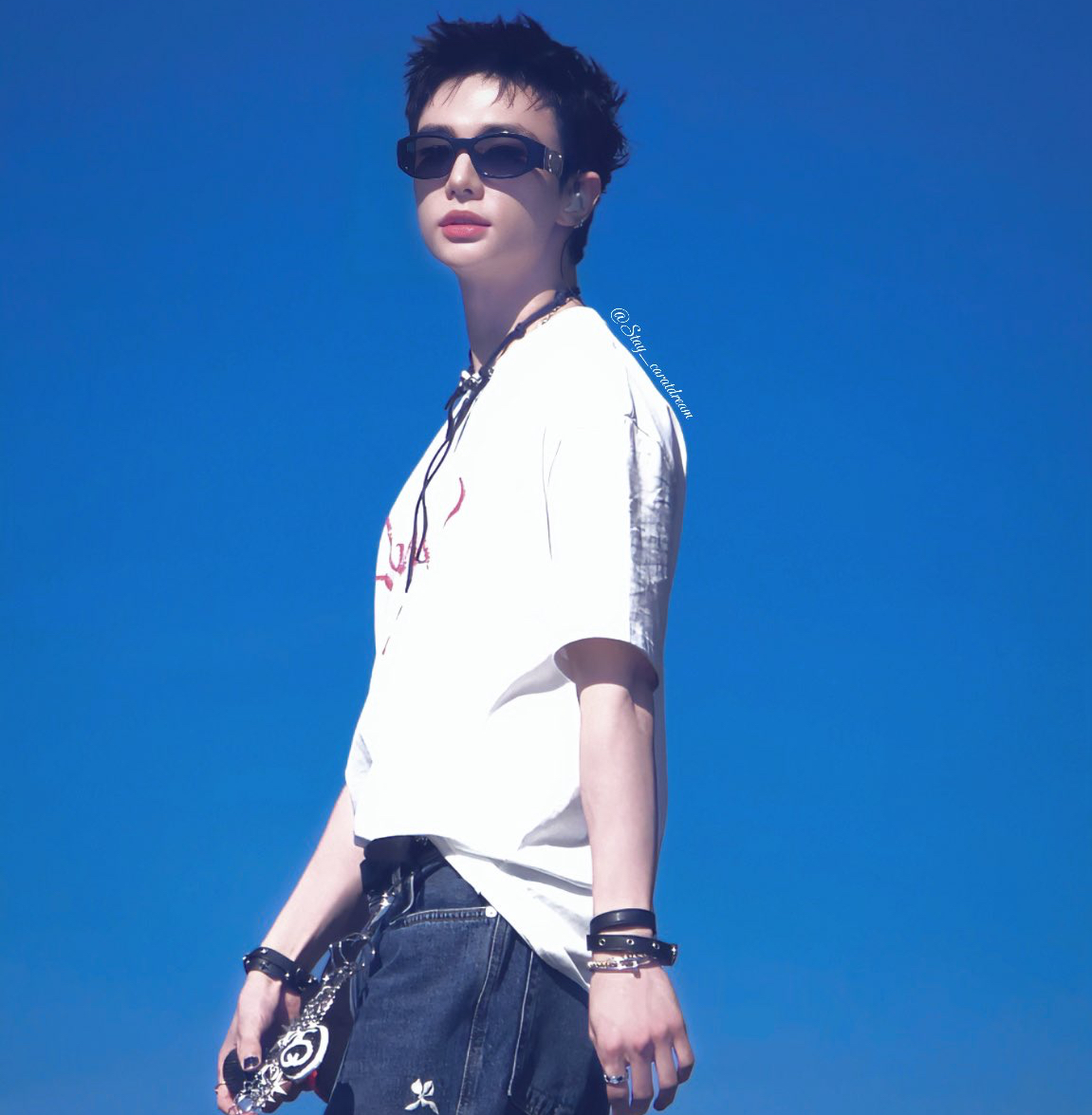 Recent activity shot of Hyunjin (Stray Kids)