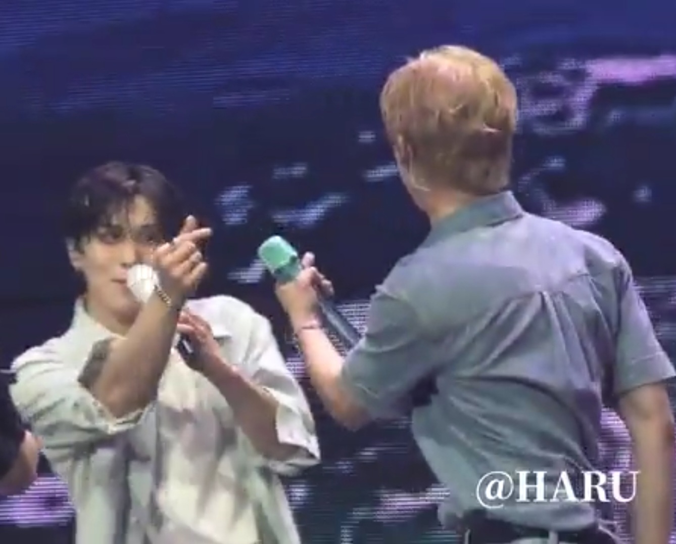 A moment captured by Rocky's fan