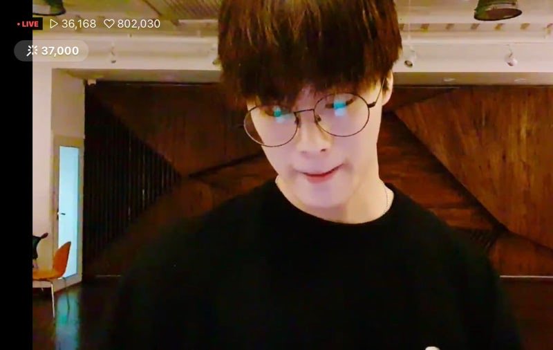 A moment captured by Moonbin (ASTRO)'s fan