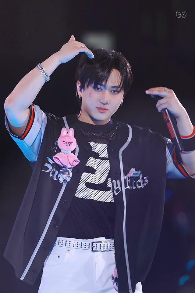Recent activity shot of Changbin (Stray Kids)