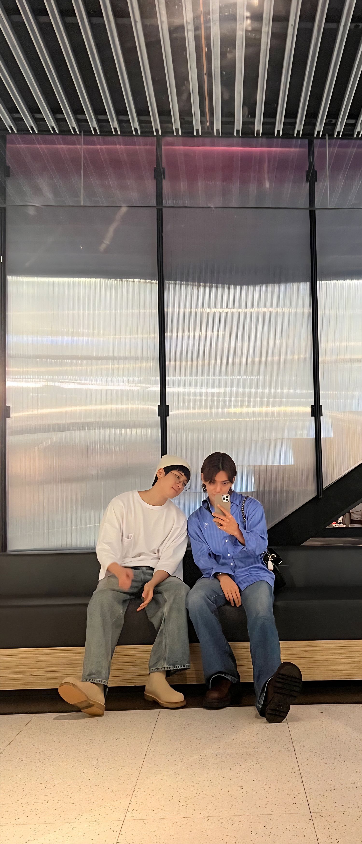 A moment captured by Wonwoo (SEVENTEEN)'s fan