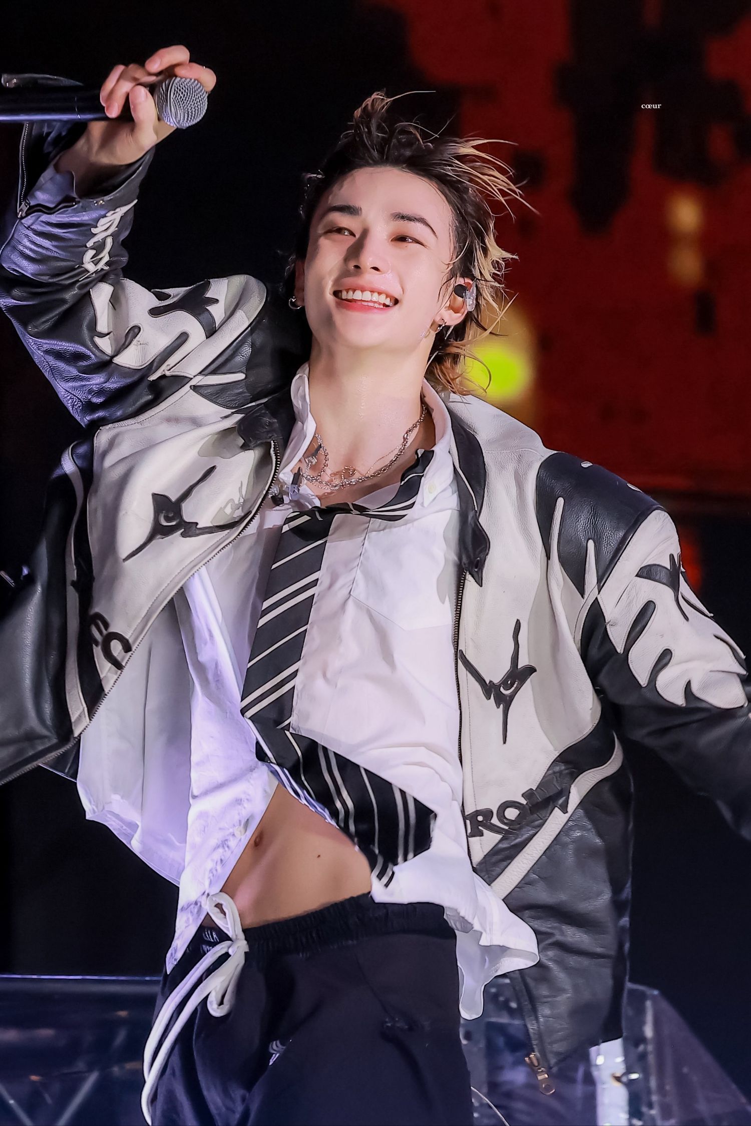 A moment captured by Hyunjin (Stray Kids)'s fan