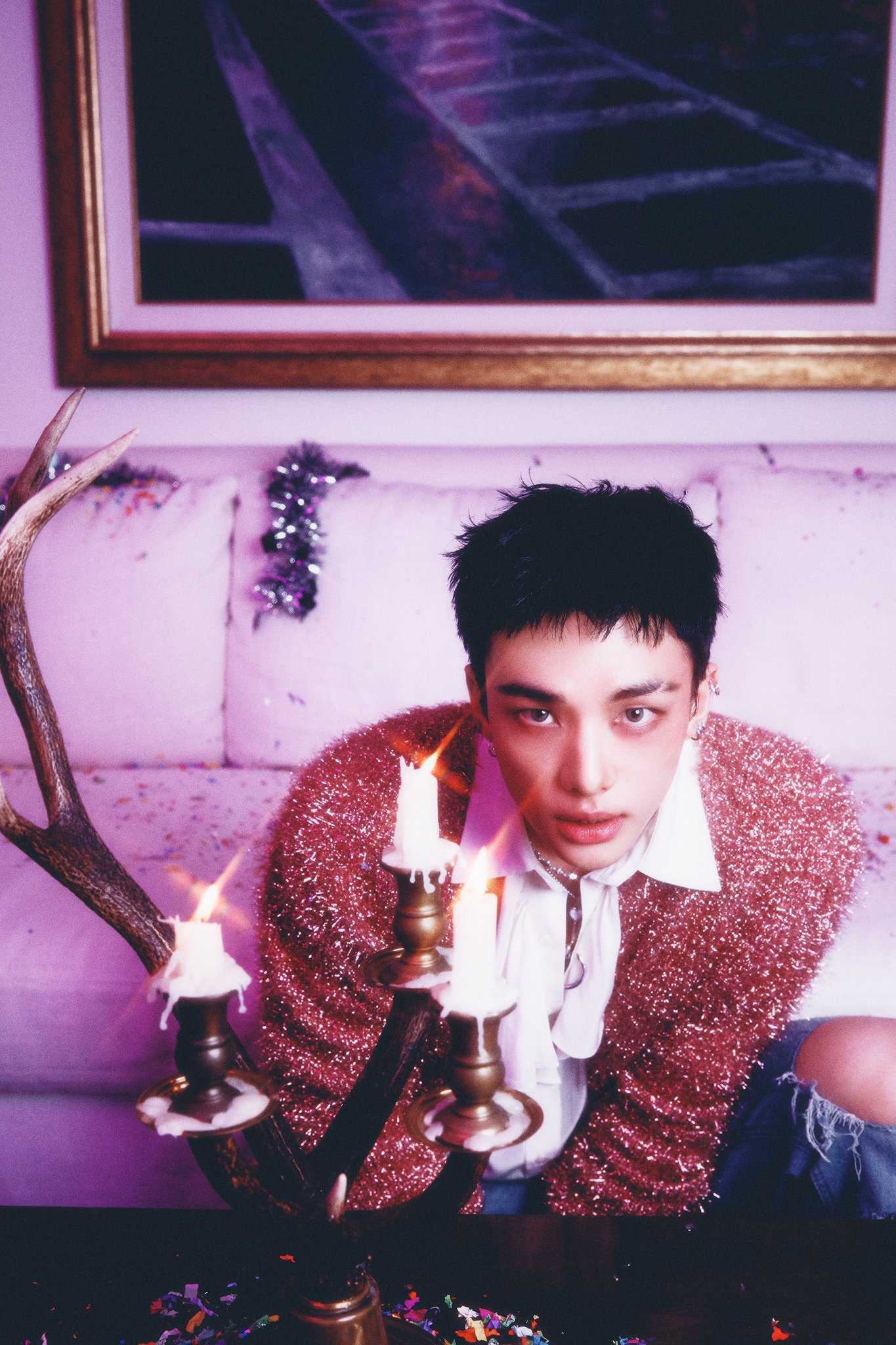 Behind-the-scenes cut of Hyunjin (Stray Kids)