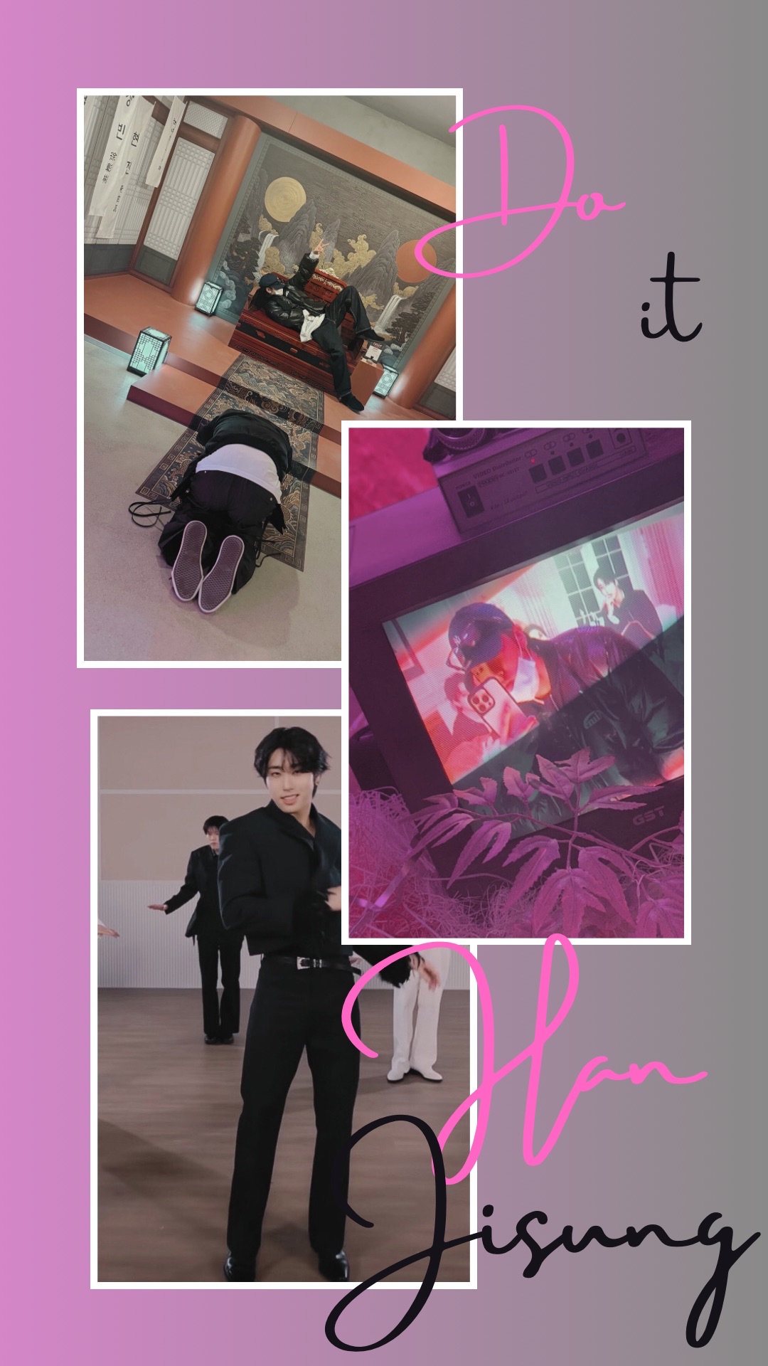 A heartfelt wallpaper shared by HAN (Stray Kids)'s fans