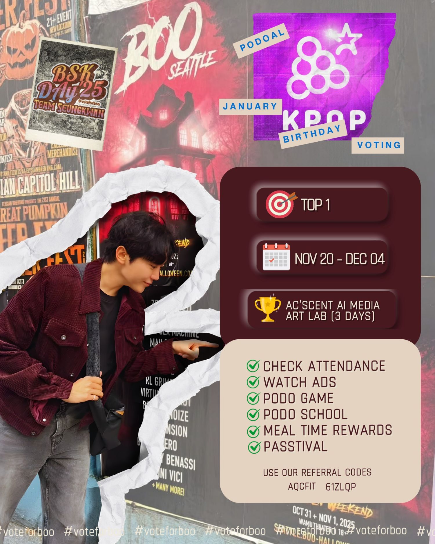 Latest photo of Seungkwan (SEVENTEEN)